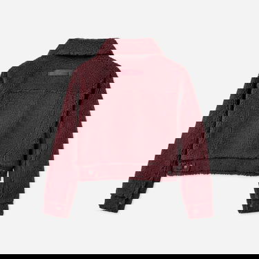 Bunda UGG Frankie Cropped Sherpa Trucker Jacket Vínová | 1171459-WGRP, 1