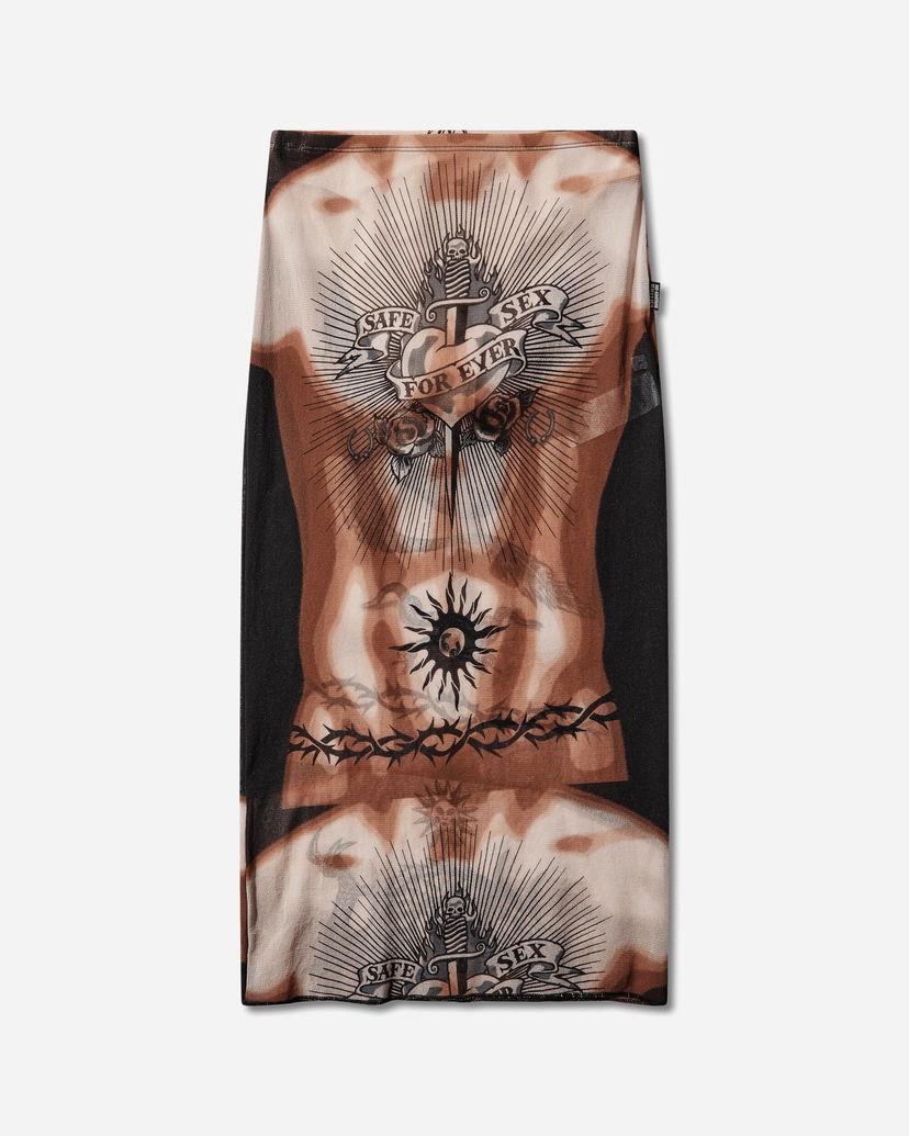 Sukňa Jean Paul Gaultier Re-Edition Safe Sex Tattoo Long Skirt Rôznofarebný | 26-01-W-SK044-M026P 636000