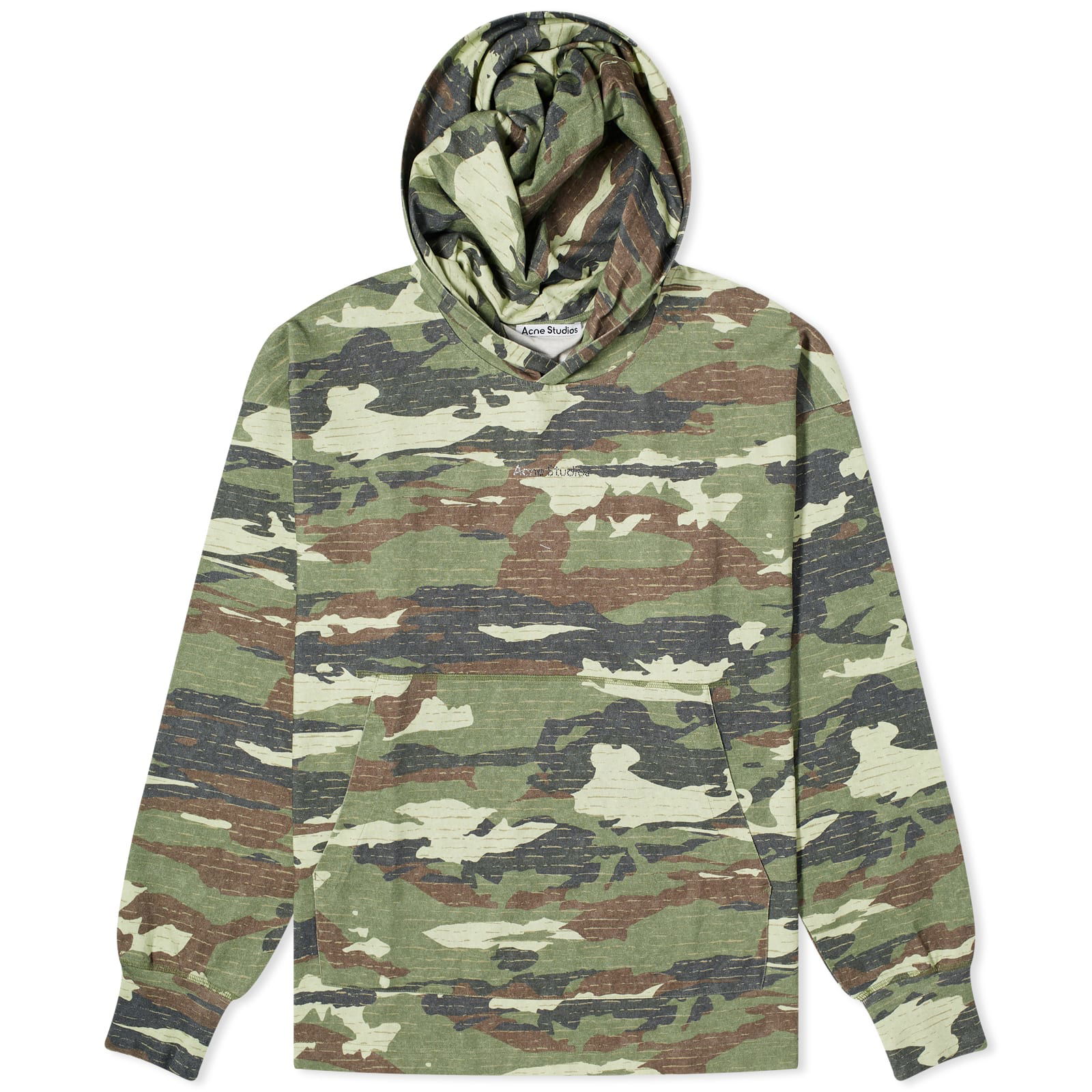 Franklin H Stamp Archipelago Hoodie "Khaki Green"