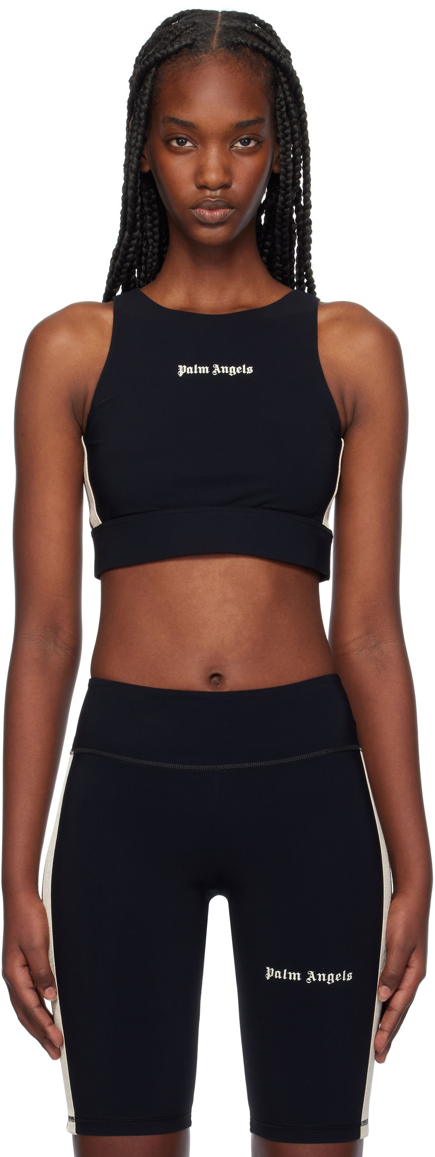 Podprsenka Palm Angels Training Crop Sport Top Čierna | PWVO001C99FAB0031003, 0