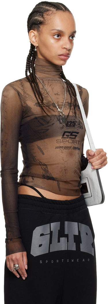 Tepláky Jean Paul Gaultier Jean Paul Gaultier Shayne Oliver Edition 'GS Sport' Turtleneck Top Čierna | 24/27-U-TO188-T550-6700, 1