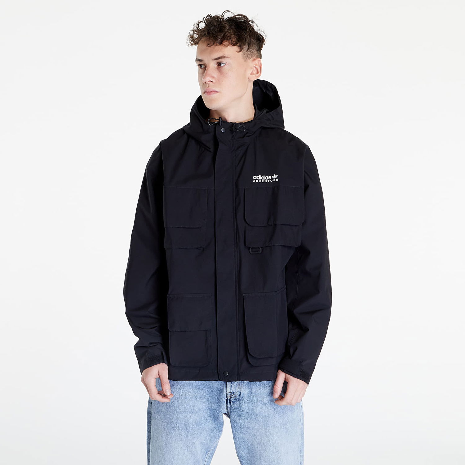 Prešívaná bunda adidas Originals Adventure Map Jacket Čierna | HK4996, 1