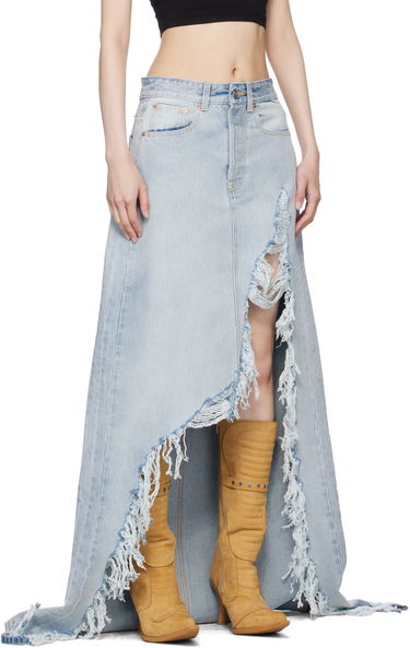 Sukňa VETEMENTS Vetements Destroyed Denim Maxi Skirt Modrá | WA66SK510L, 1