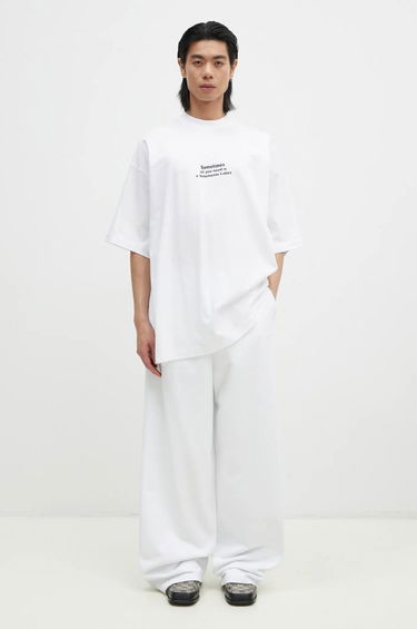 Tričko VETEMENTS 'All You Need' Oversized T-Shirt Biela | UA66TR690W, 4