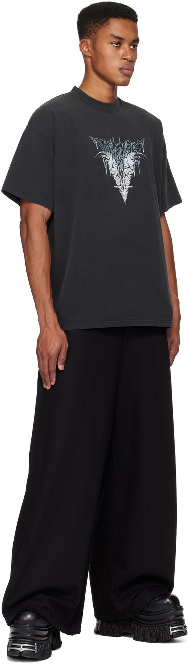 Tričko VETEMENTS Vetements Bone 'V' Graphic Regular T-Shirt Čierna | UA66TR670B, 3