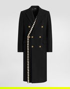 Dolce & Gabbana Double-Breasted Embellished Coat