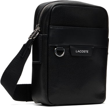 Taška cez rameno Lacoste Ossian Leather Satchel Bag Čierna | NH5047OI_000, 1
