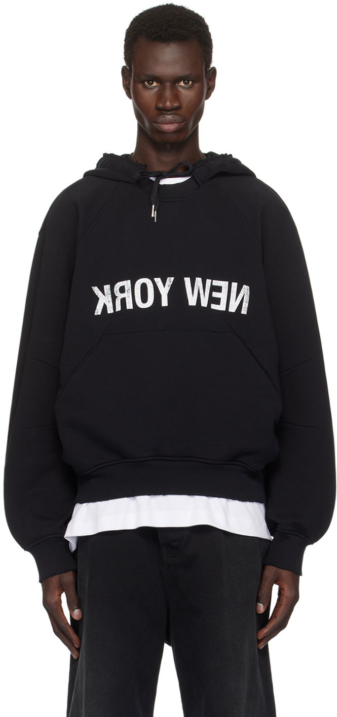 'New York' Graphic Print Hoodie