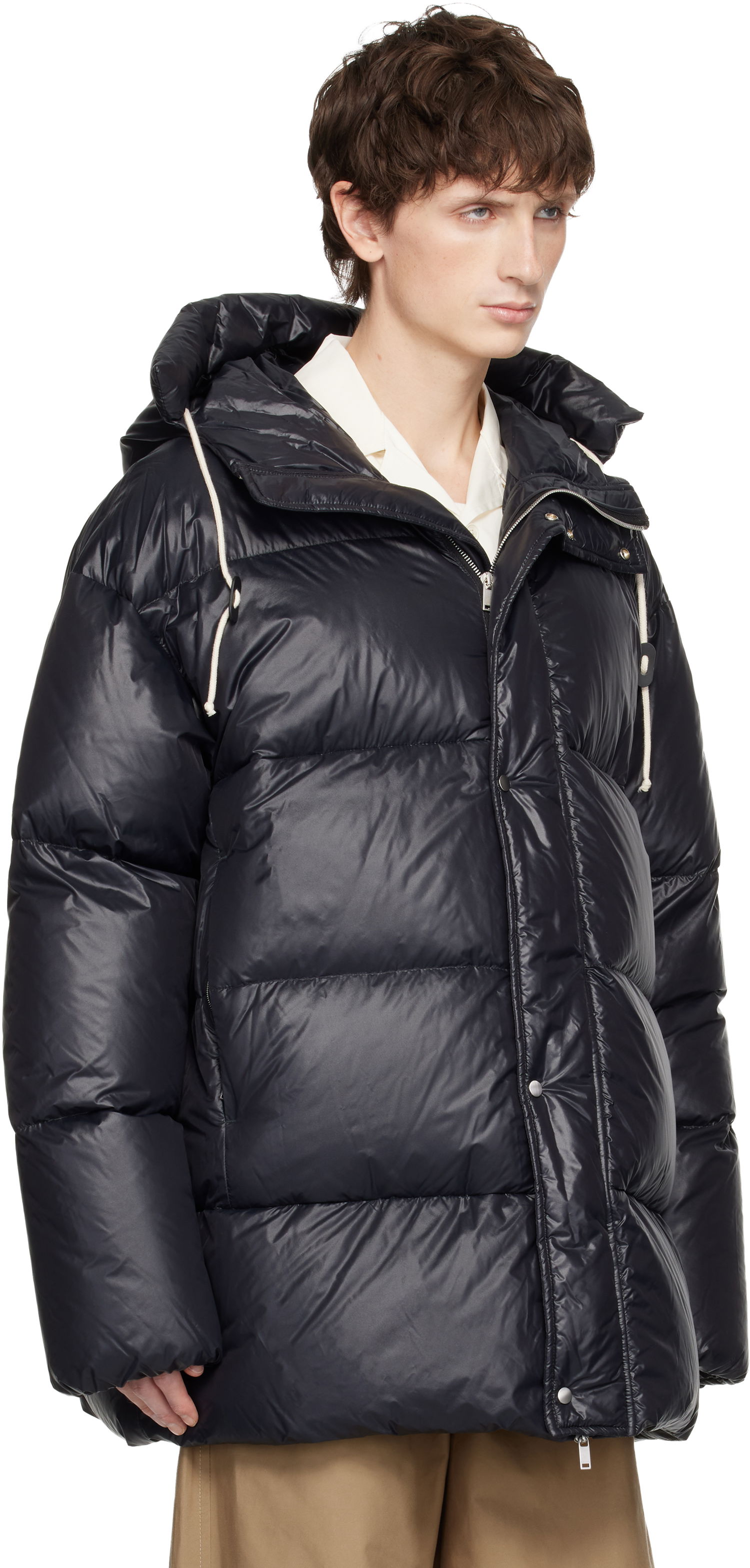 Prešívaná bunda Jil Sander Jil Sander Hooded Down Jacket Navy | J47AF0158_J70007, 1