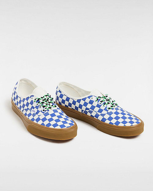 Authentic Checkerboard Shoes (checkerboard Blue/white) Unisex White, Size 2.5