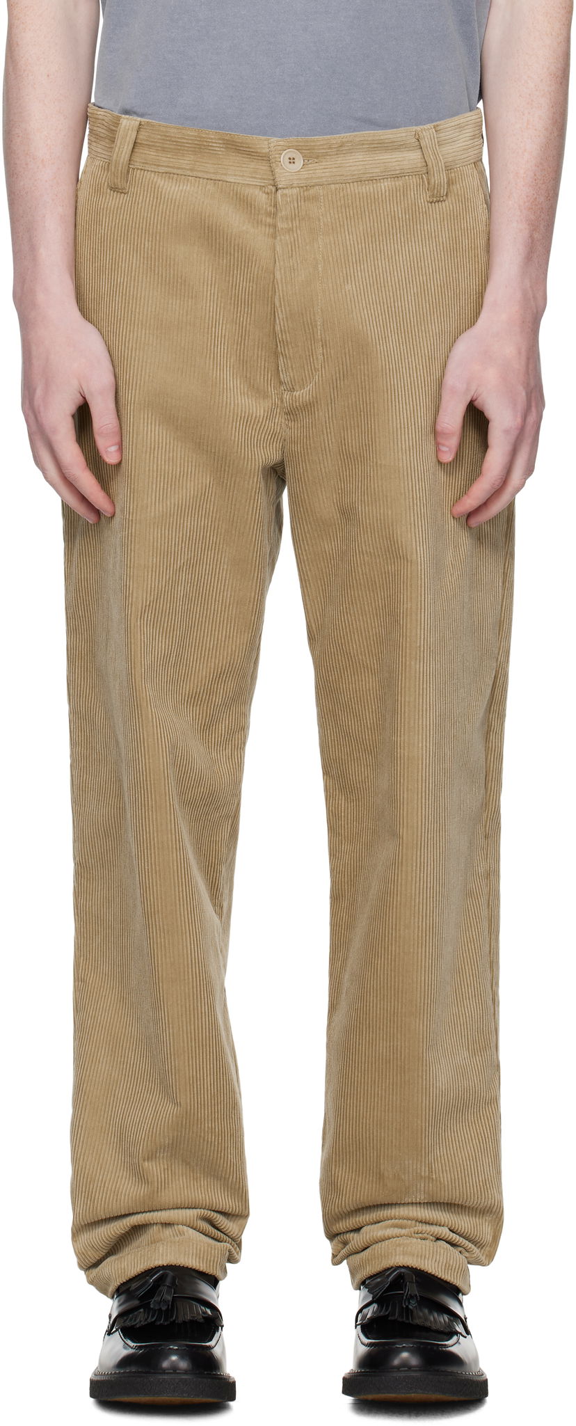 Nohavice A.P.C. A.P.C. Lawrence Corduroy Trousers Béžová | COHBB-H08509