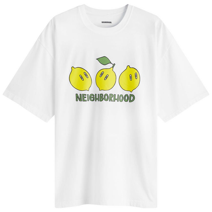 Tričko Neighborhood T-Shirt With Print Biela | 242PCNH-ST20-WHT