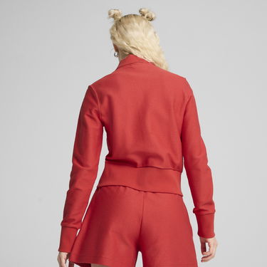 Bomber bunda Puma Women's PREMIUM ESS Knit Cardigan Červená | 629781_15, 3