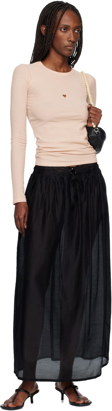 Tričko Baserange Heart Long Sleeve T-shirt Béžová | TTHLS-CR-WI25, 3