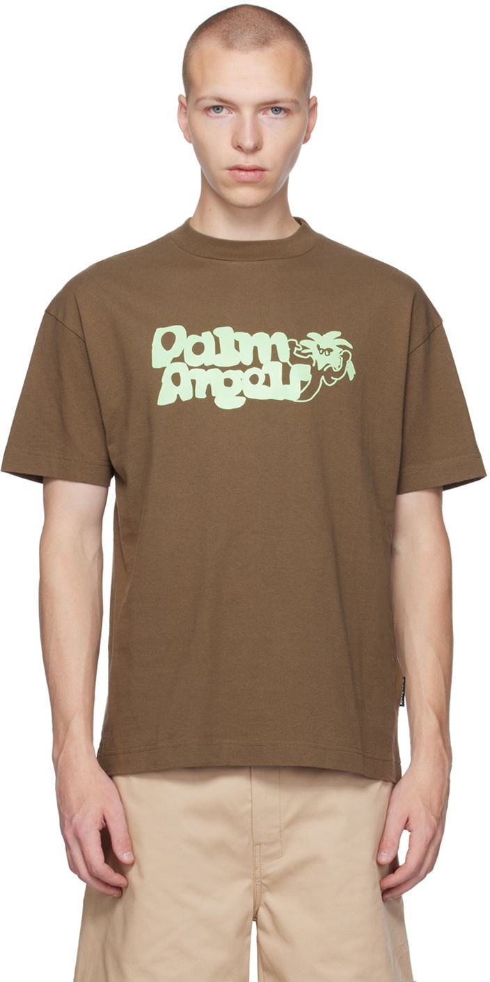 Tričko Palm Angels Brown Viper Hnedá | PMAA001E23JER0116070, 0