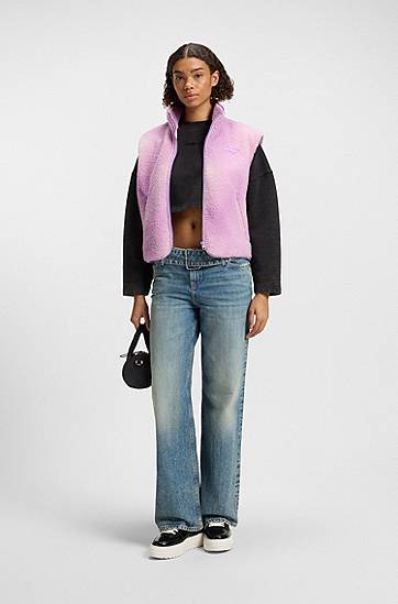 Vesta BOSS Cloud Print Teddy Vest Fialová | 50541231, 1