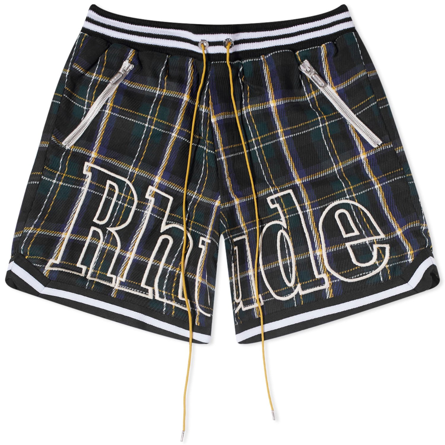 Šortky Rhude Flannel Court Logo Short Zelené | RHFW23SH01447190, 0