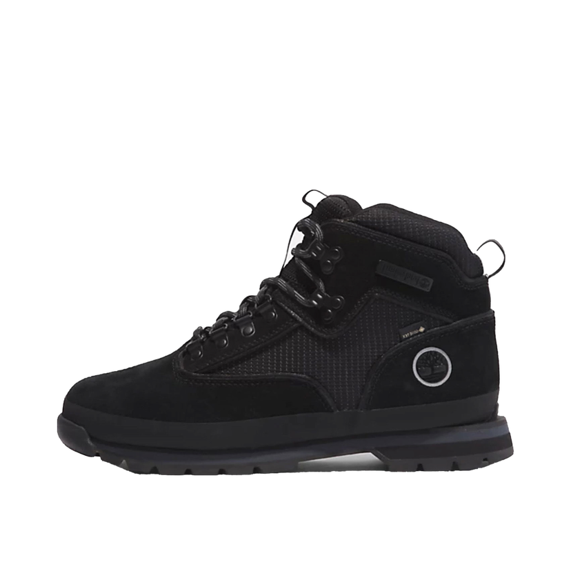 Tenisky a topánky Timberland Euro Hiker Mid Lace Up Gore-Tex Black Suede Čierna | TB0A2QCN-EK4