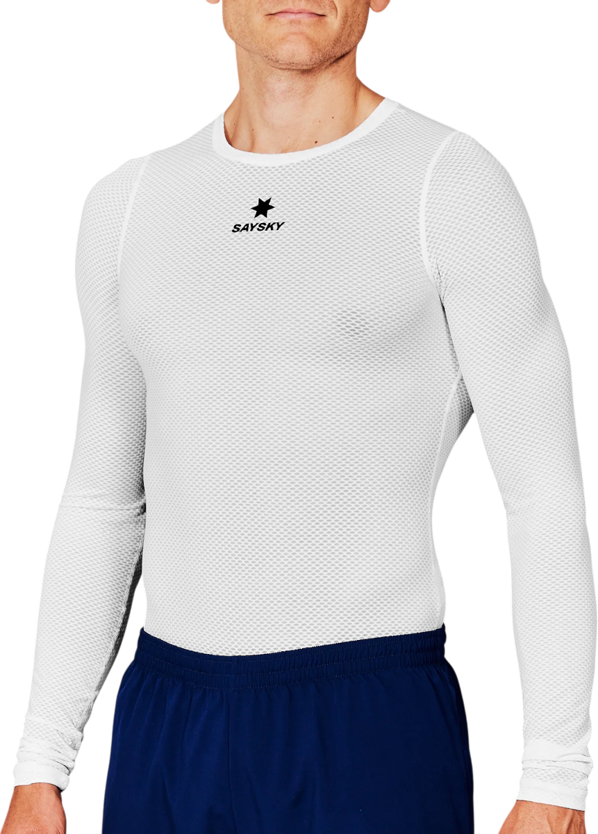 Tričko Saysky Saysky Mesh Base Layer Long Sleeve T-Shirt Biela | xmrbl32c101, 0