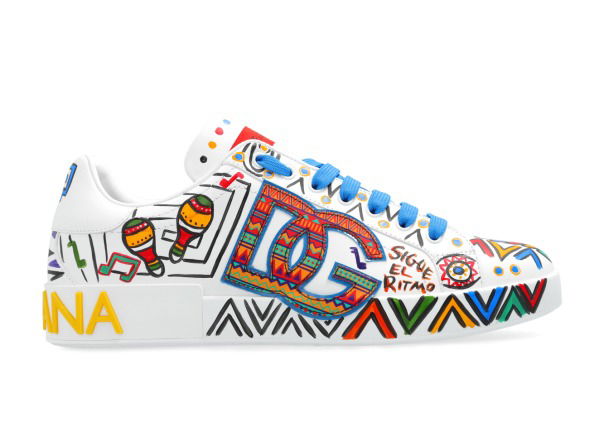 Tenisky a topánky Dolce & Gabbana Portofino White Multicolor Rôznofarebný | CS1772 AS435 87588, 0