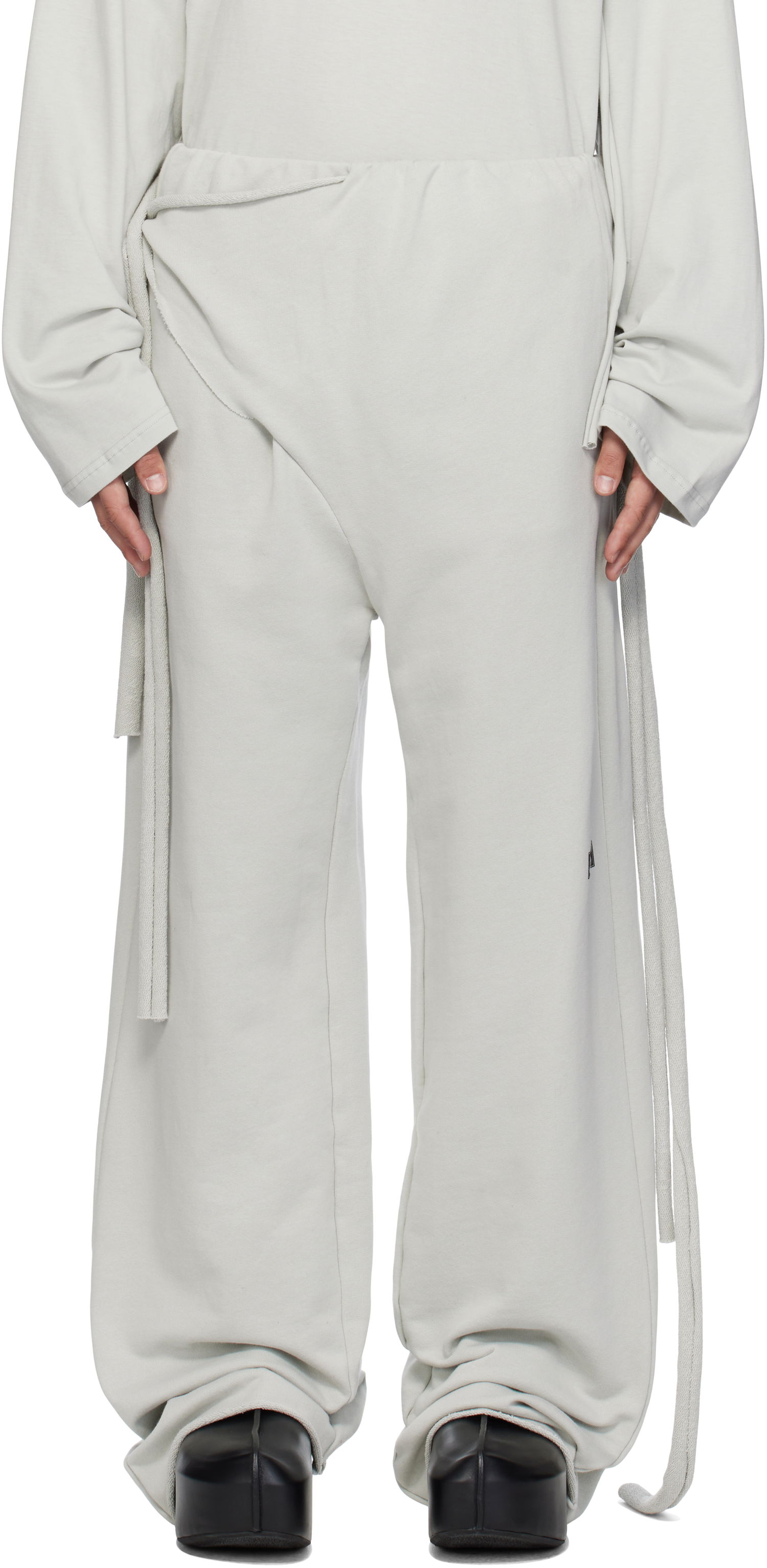 Nohavice Ottolinger Ottolinger 'Otto' Wrap Sweatpants Šedá | 115-201015-01, 0