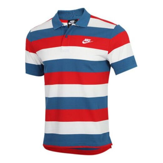 Polo tričko Nike Sportswear Striped Polo Shirt Biela | CJ4466-457, 0