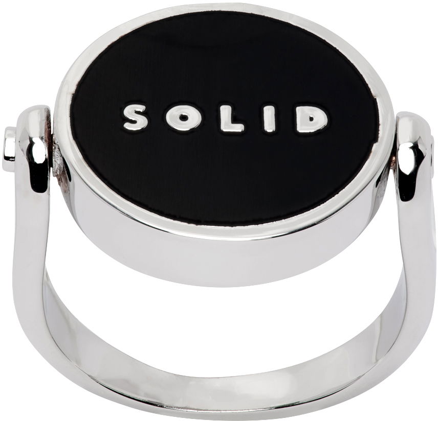 Prsteň Solid Homme Solid Homme Round Ring Čierna | S231AC22, 0