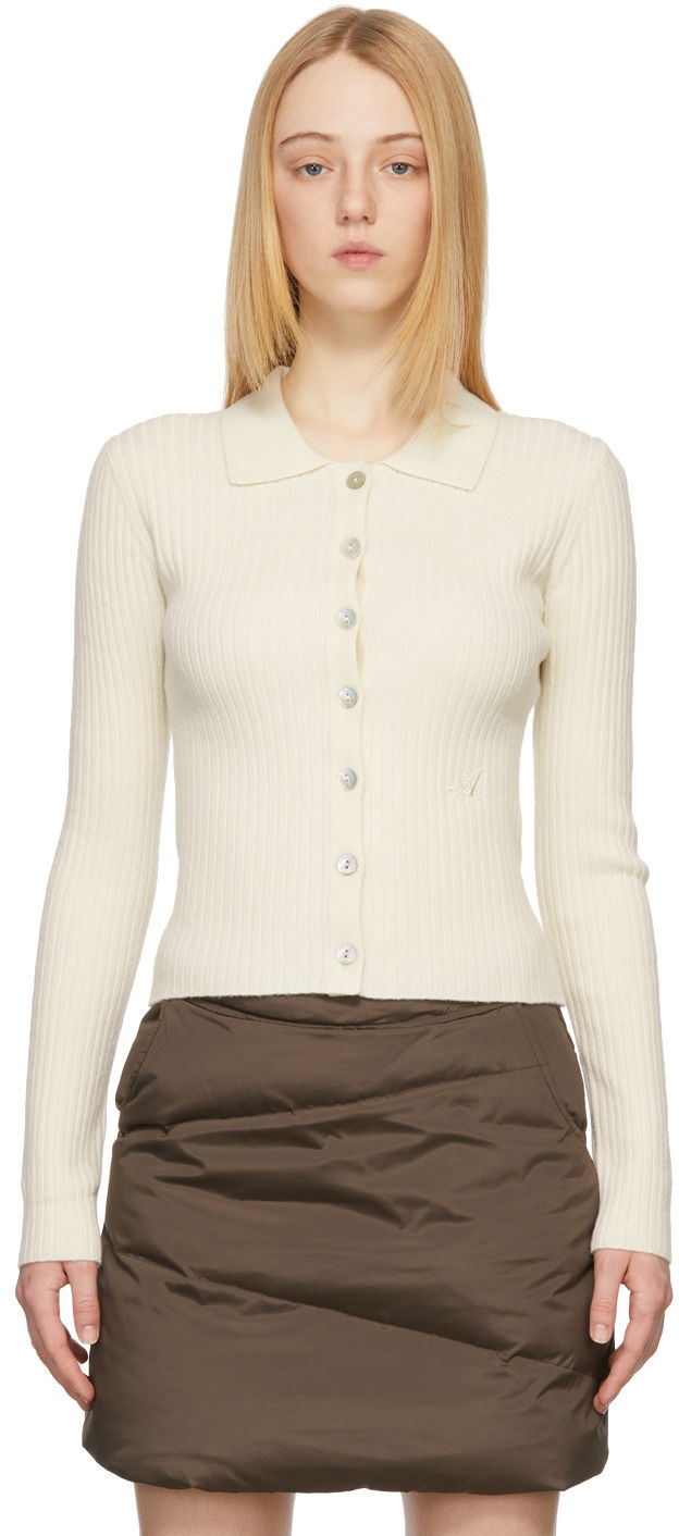 Sveter AXEL ARIGATO Off-White Signature Cardigan Béžová | A0442002, 0