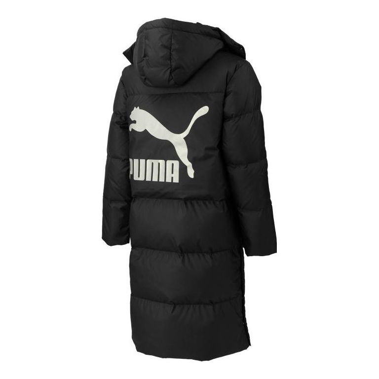 Prešívaná bunda Puma Teamliga Long Down Coat Čierna | 539572-01, 0