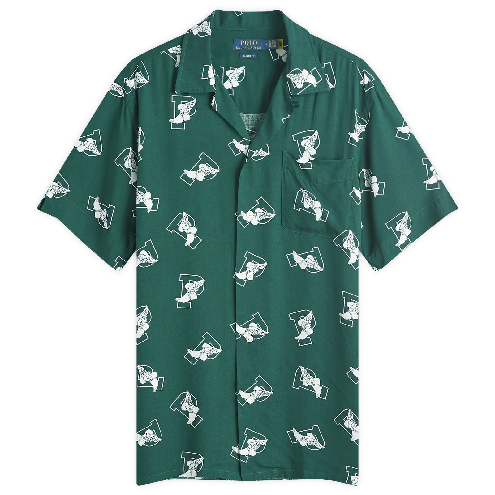 Wings Print Vacation Shirt