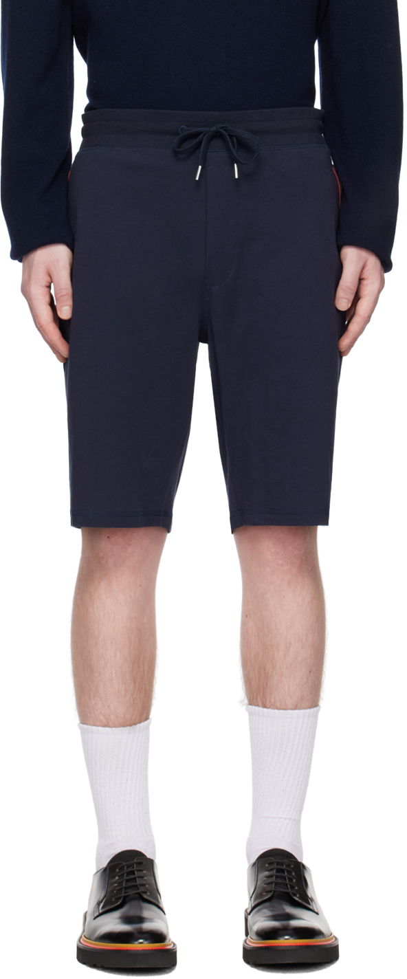 Šortky Paul Smith Paul Smith Artist Stripe Sweatshorts Modrá | M1A-374J-AU279-48, 0
