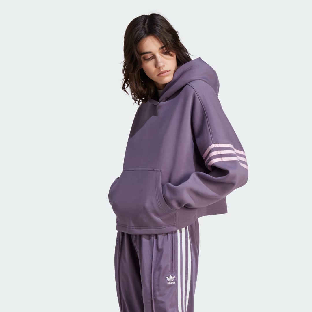 Mikina adidas Originals Adicolor Neuclassics Hoodie Fialová | IP8972, 0