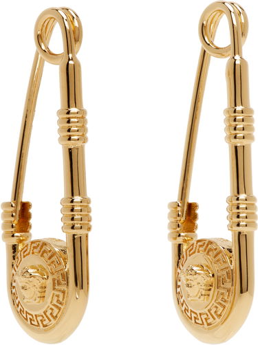 Prsteň Versace Women's Safety Pin Medusa Head Earrings Women's Gold Béžová | 1004827-1A00620-3J000, 2