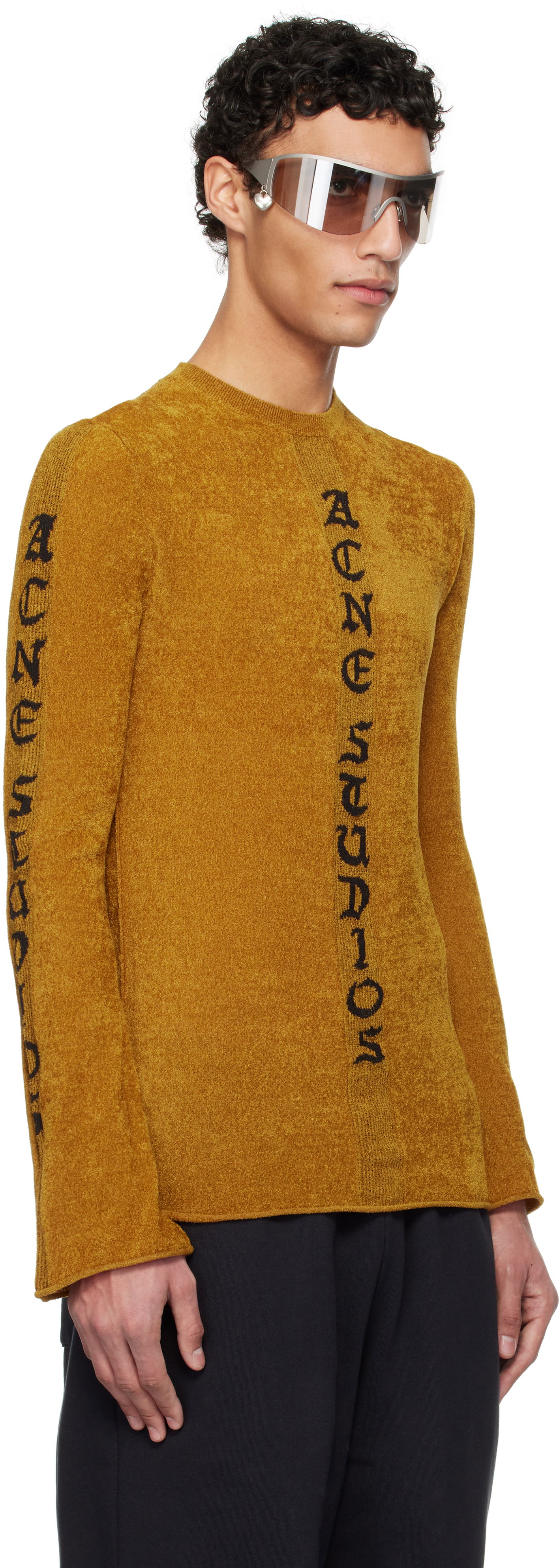 Sveter Acne Studios Acne Studios Velour Sweater Hnedá | B60355-, 1