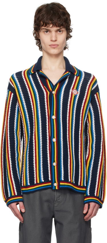 Sveter Casablanca Casablanca Stripe Crochet Cardigan Rôznofarebný | MPS25-KW-836-01, 0