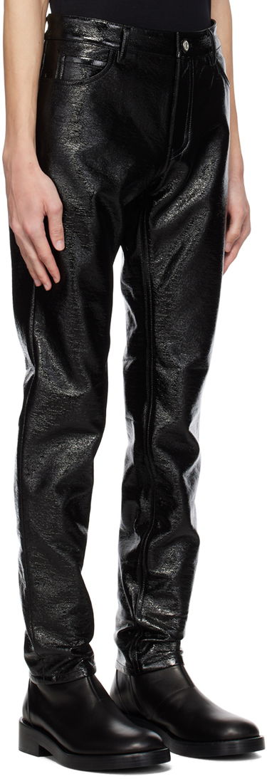 Nohavice Courrèges Courrèges Crinkled Slim Trousers Čierna | PERCPA022VY0014, 1