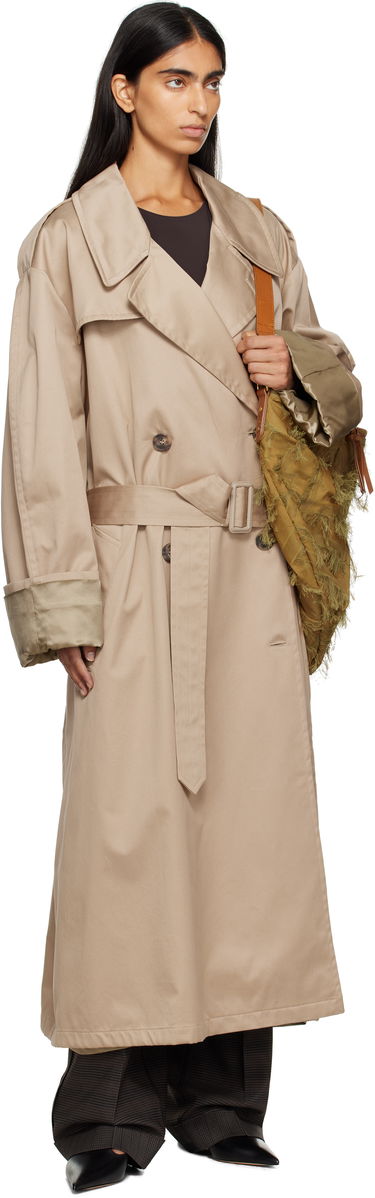 Trenčkot Maison Margiela MM6 Maison Margiela Cotton Trench Coat Béžová | S52AH0081 M35368, 3