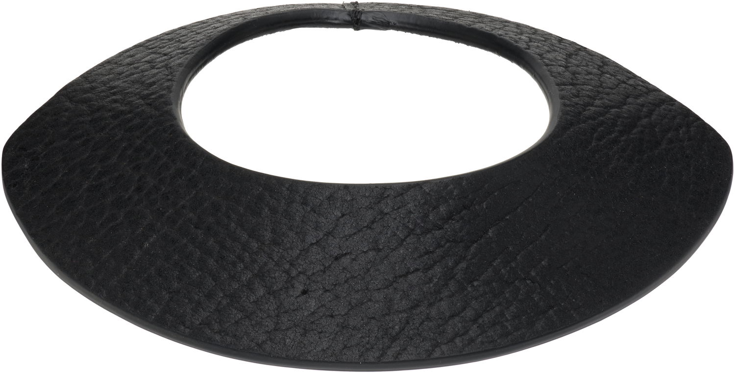 Náhrdelník Rick Owens Rick Owens Concordians Anthem Textured Leather Collar Necklace Čierna | RA02E0707 LBT, 0