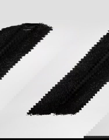 Vesta Dolce & Gabbana Dolce & Gabbana Lamb Fur Vest Čierna | F793LFFUPPON0000, 0