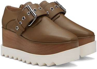 Tenisky a topánky Stella McCartney Elyse Star-Studded Buckle Platform Derbys Hnedá | 810389AP0AL0, 3
