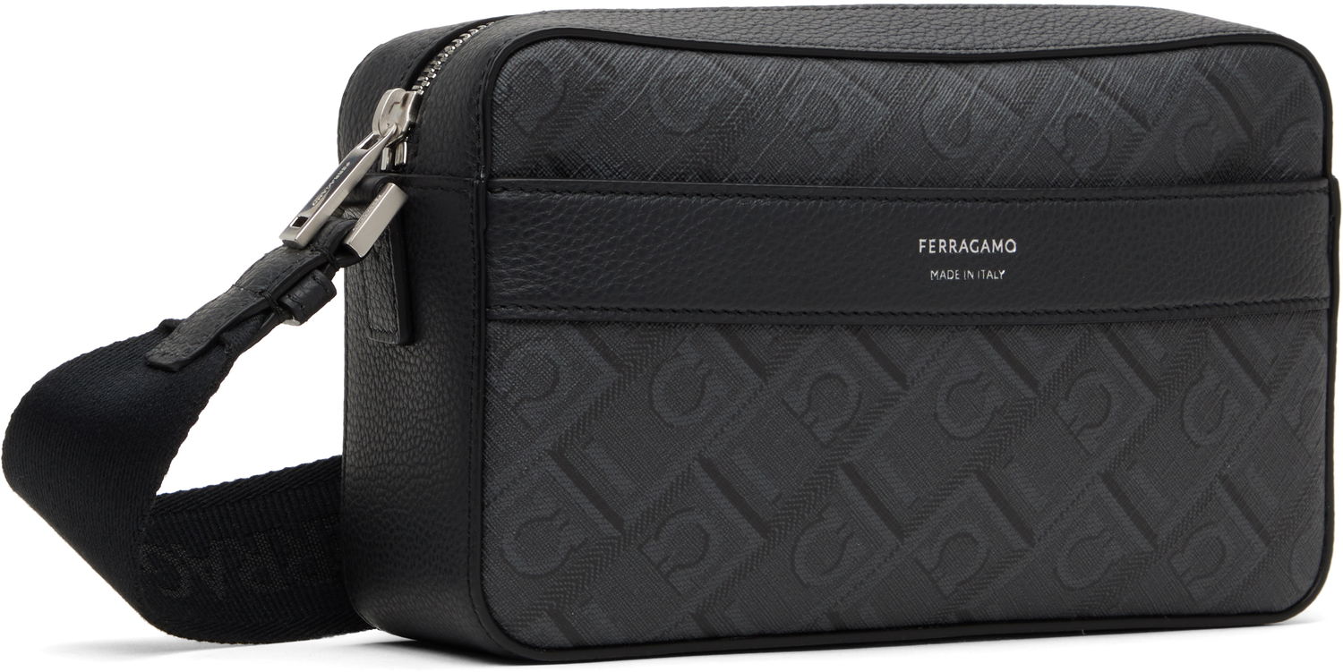 Taška cez rameno FERRAGAMO Ferragamo Gancini Camera Bag Čierna | 779690, 1