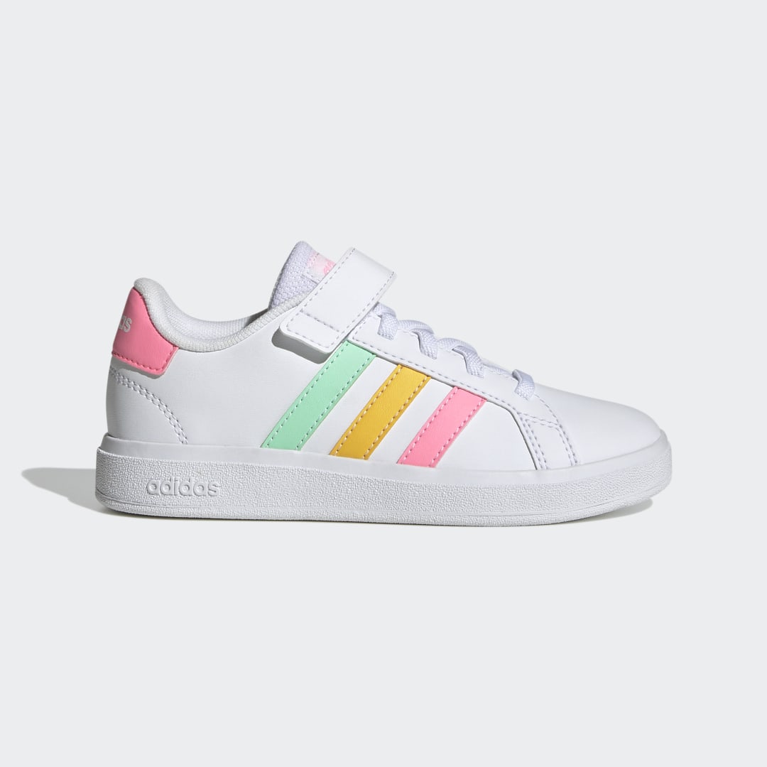 Tenisky a topánky adidas Performance Grand Court Elastic Lace and Top Strap Biela | HP8913, 0