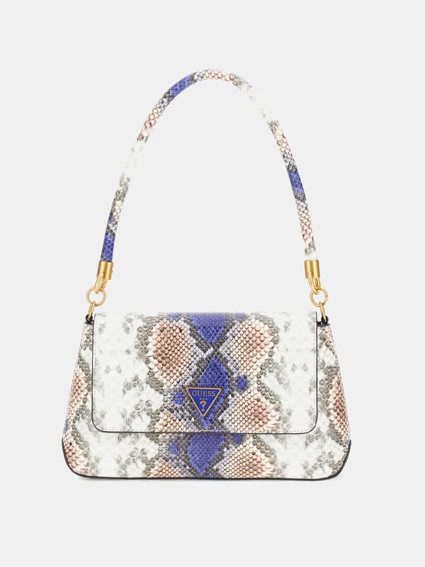 Kabelka GUESS Python Print Shoulder Bag Modrá | HWXB9499200