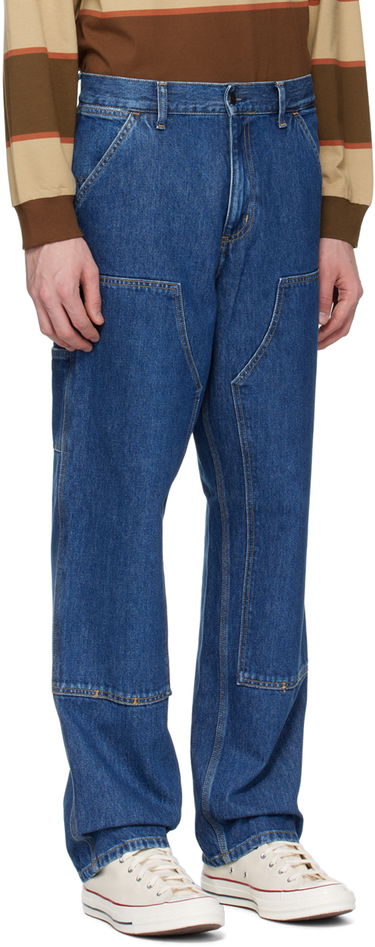Džínsy Carhartt WIP Double Knee Denim Jeans Modrá | I032699, 1
