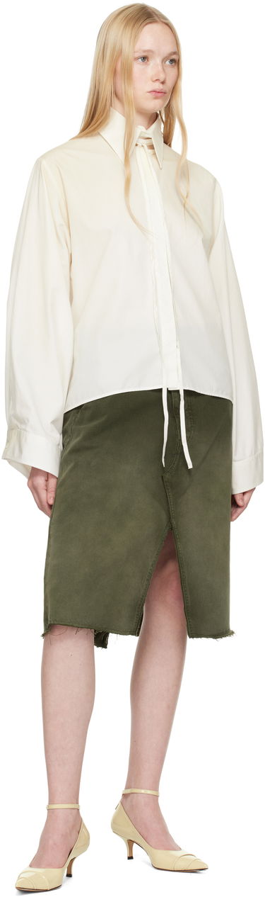 Košeľa Maison Margiela MM6 Maison Margiela Cotton Poplin Tie-Neck Shirt Biela | S62DT0039 M35458, 3