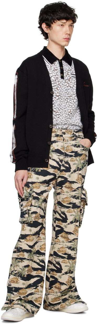 Sveter AMIRI AMIRI Leopard Bones Cardigan Čierna | AMKNCD1035, 3