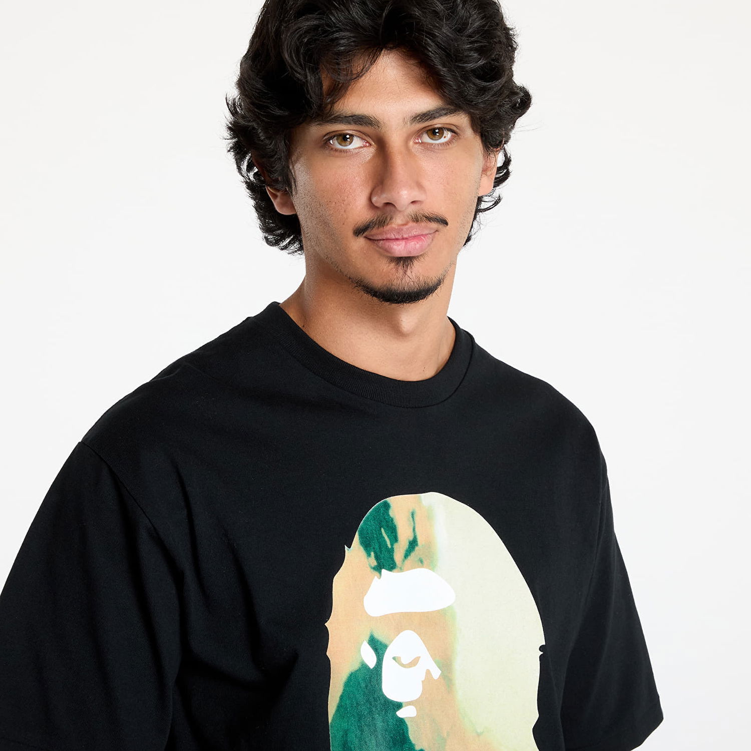 Tričko BAPE Tie Dye By Bathing Ape Tee Black x Beige Čierna | 001TEK801033M BKA, 1