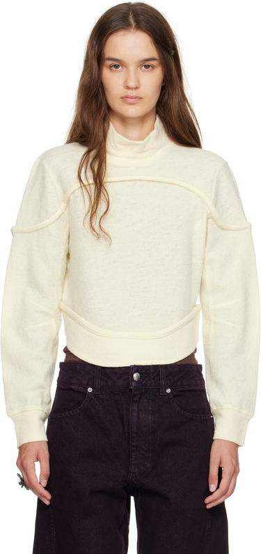 Sveter Eckhaus Latta Eckhaus Latta Pallas Turtleneck Biela | 1404-EL-PF25-M -, 0