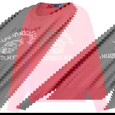 Mikina Polo by Ralph Lauren Camp Sweatshirt with Fish and Hudson NY Graphic Červená | 710P05436-RED, 0