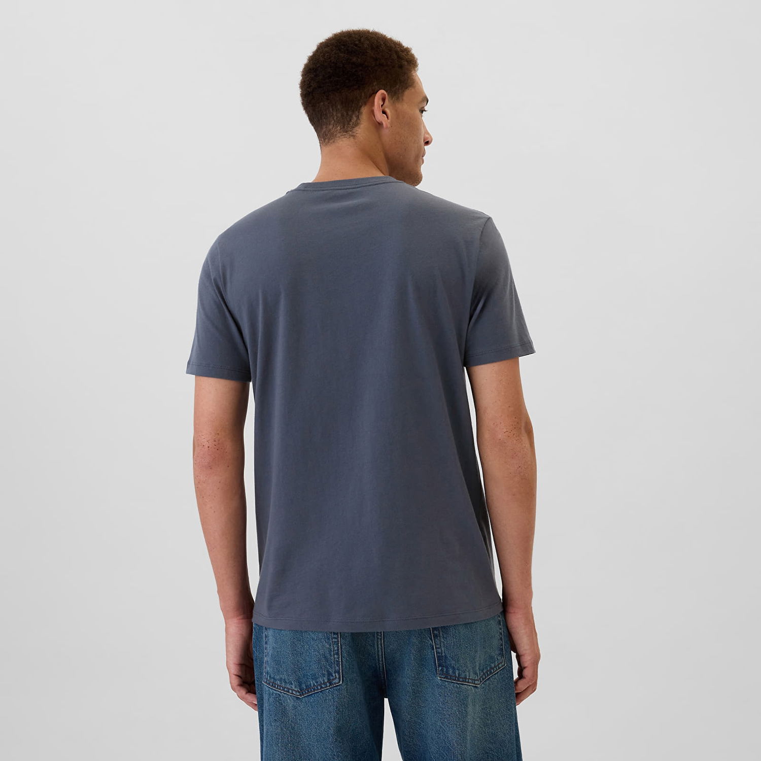 Tričko GAP T-shirt Mini Logo Tee Deep Sailor Blue S Šedá | 542248-00, 1